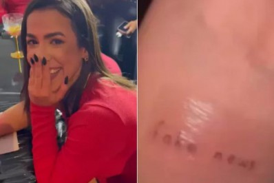 Larissa Tomásia tatua 'fake news' no braço para homenagear sua participação no 'BBB 22'