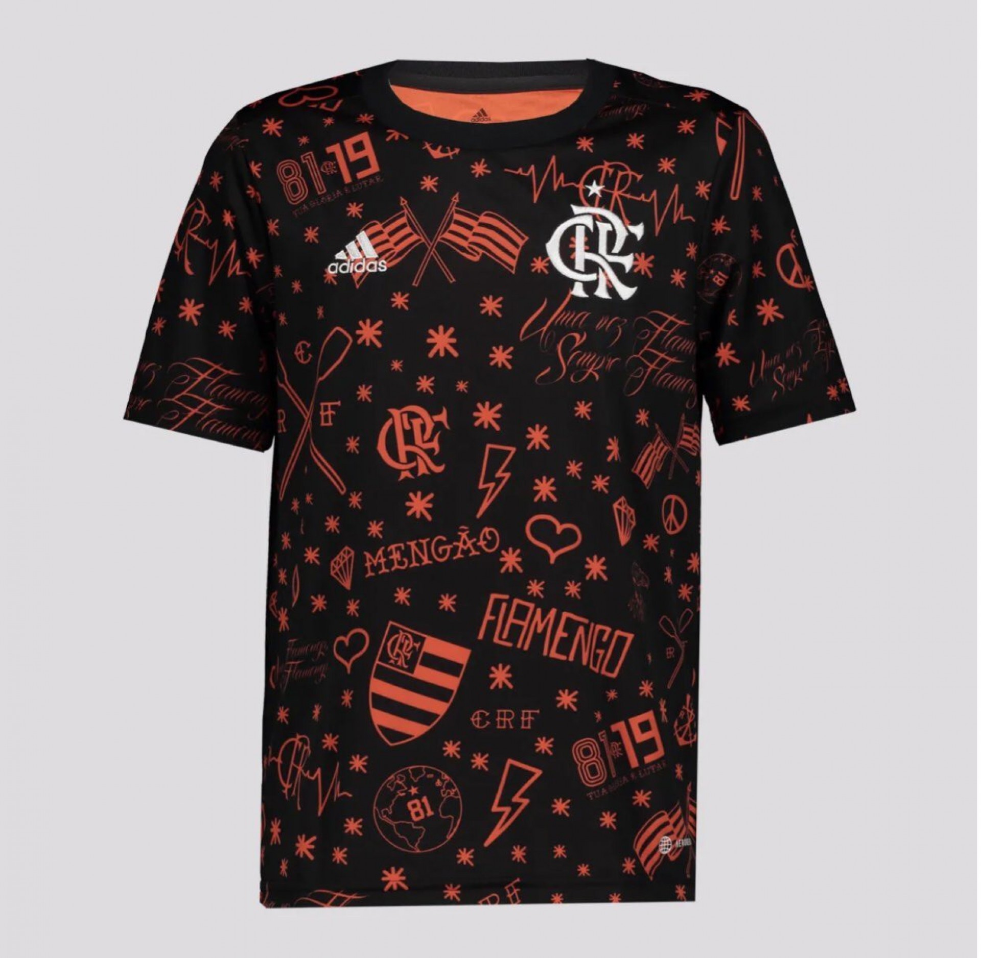 Nova camisa pré-jogo do Flamengo - Reprodução
