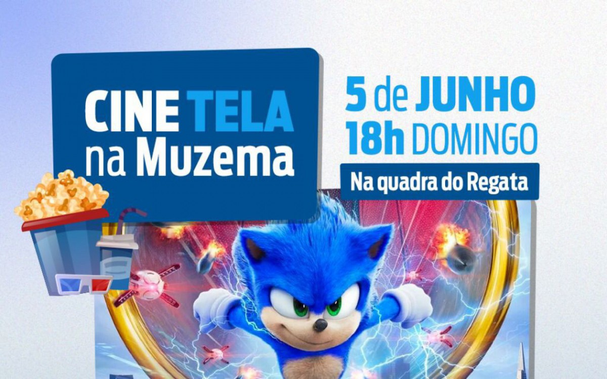 Muzema ganha sessão grátis de 'Sonic' neste domingo com pipoca e refresco