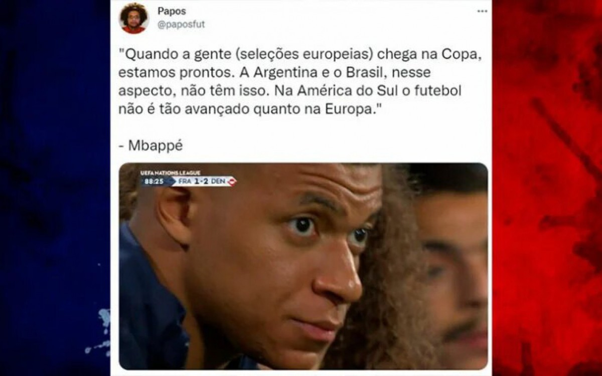 Mbappé vira alvo de brincadeiras na internet