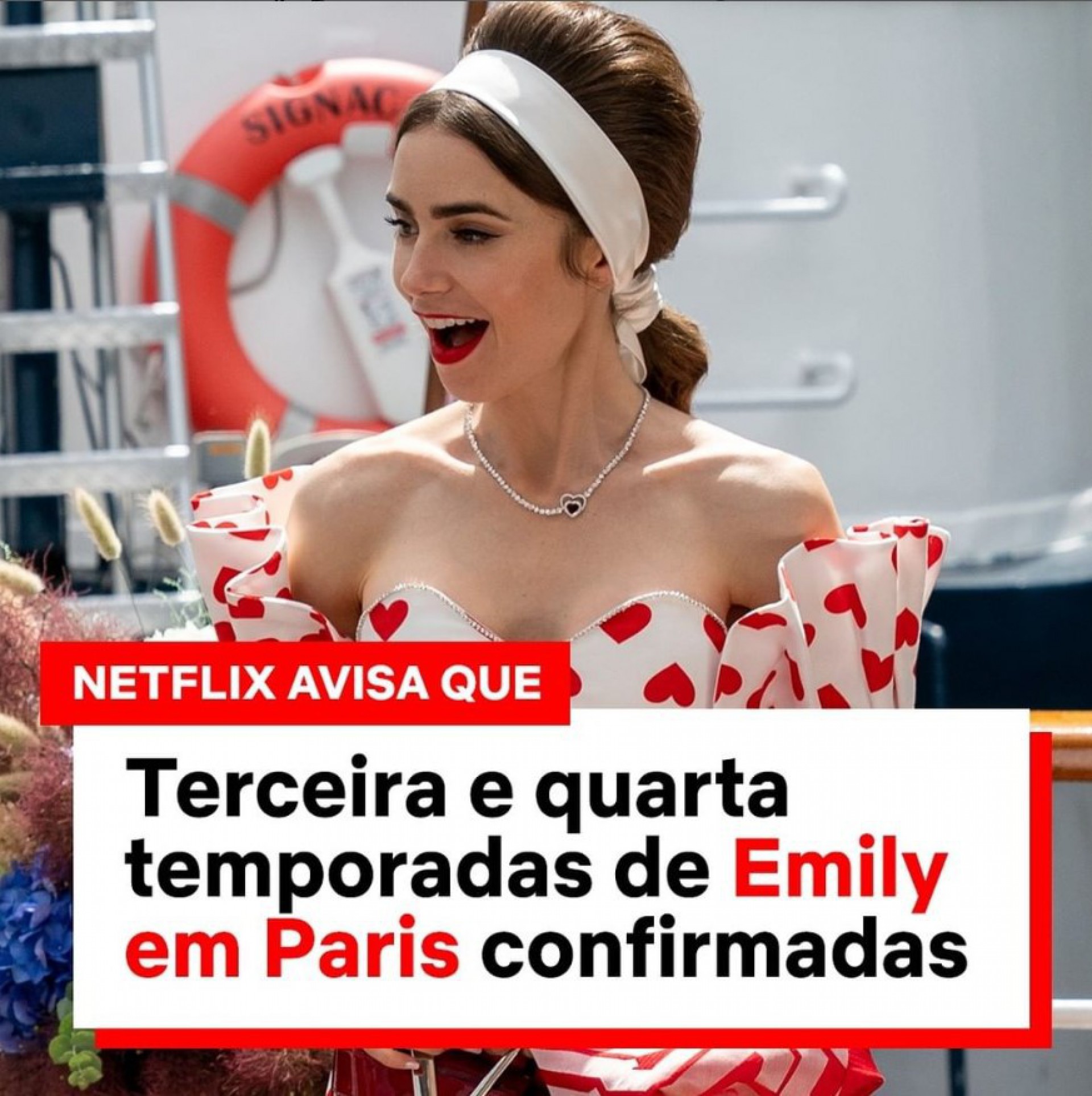 'Emily in Paris' já comecou as gravações da terceira temporada - Reprodução/Instagram