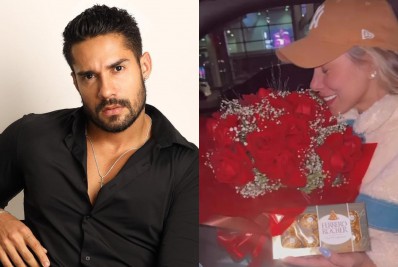 Bil Araújo surpreende Erika Schneider com flores após casal reatar namoro