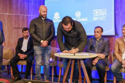 Prefeito Vinicius Claussen e Governador Cláudio Castro oficializam início das obras de contenção e drenagem em Teresópolis