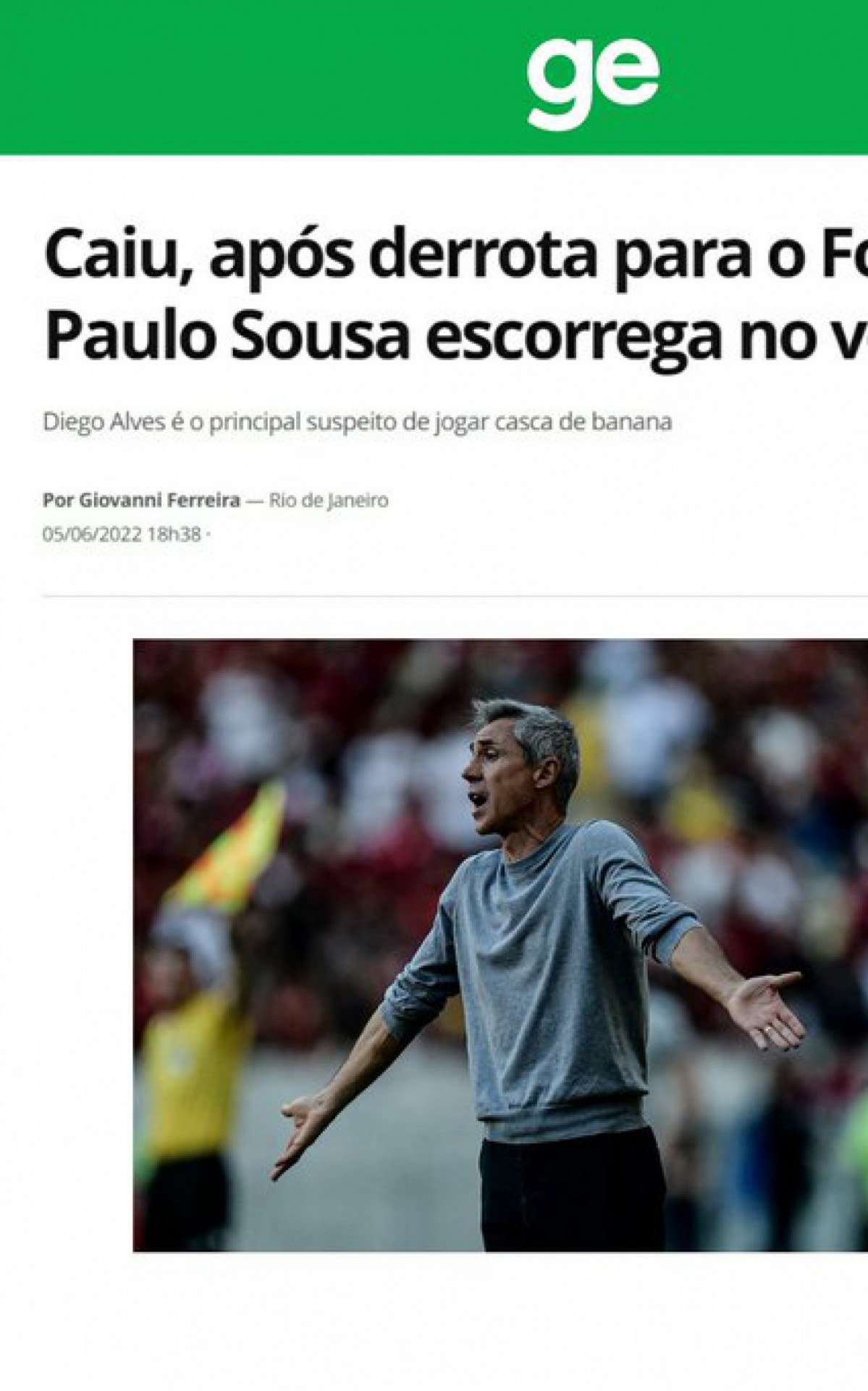 Flamengo vira piada na Web após perder para o Fortaleza