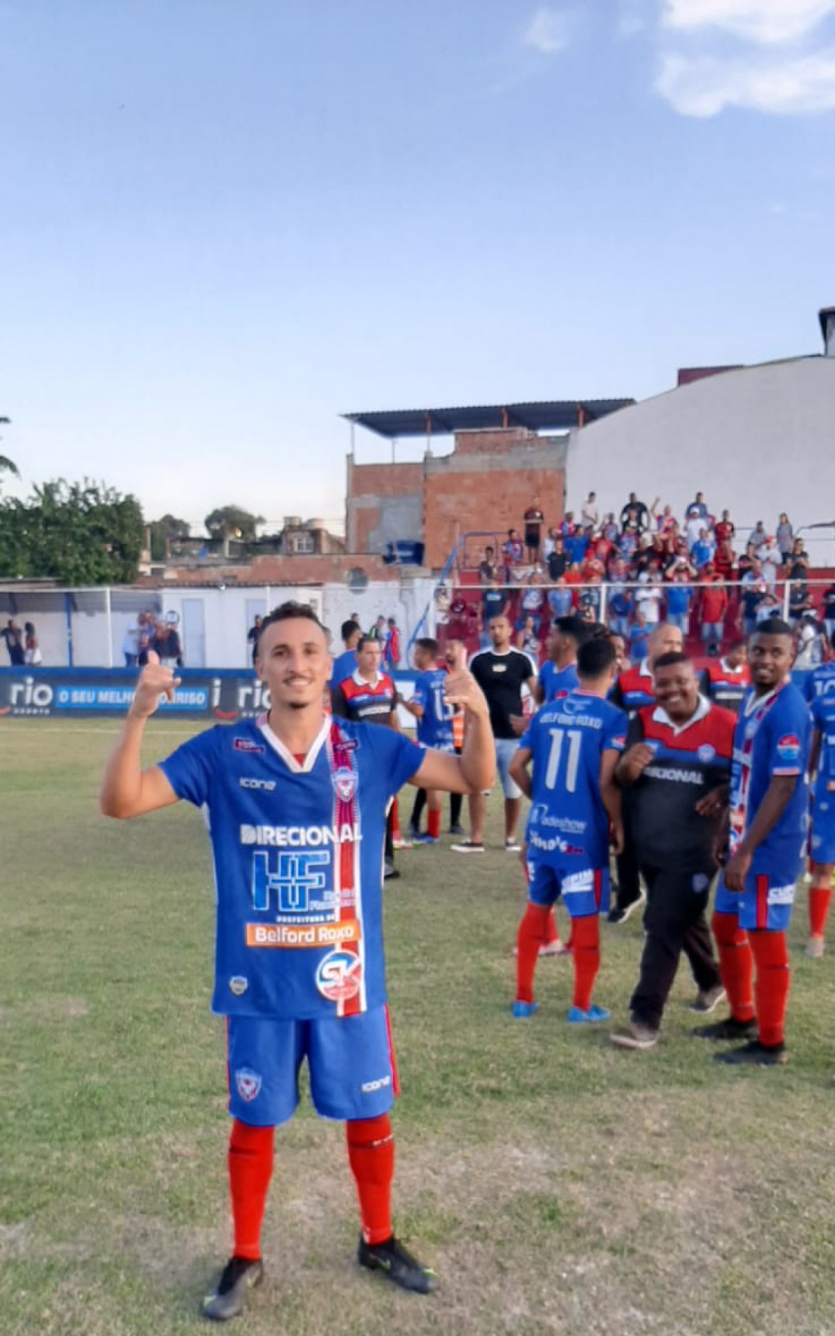  Jean Cl&aacute;udio, autor do primeiro gol de bicicleta da hist&oacute;ria do SE Belford Roxo, garantiu a vit&oacute;ria da equipe