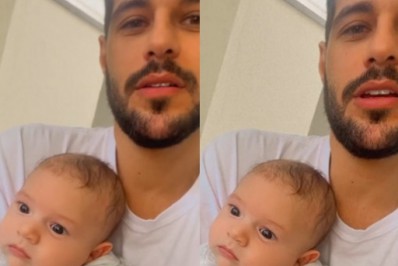 Rodrigo Mussi posa com sobrinho e encanta seguidores: 'Primeira vez no colo do tio'