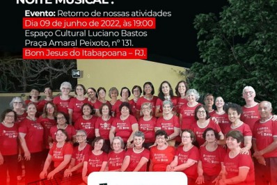 Noite Musical marca retorno do Grupo Amantes da Arte, que comemora 32 anos de atividades dia 16