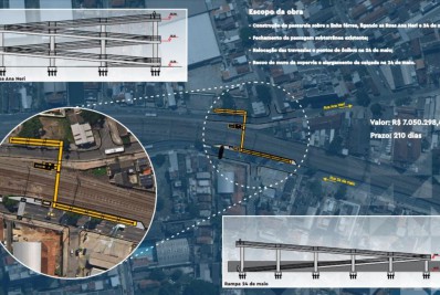 Prefeitura inicia construção de passarela com acessibilidade no Rocha