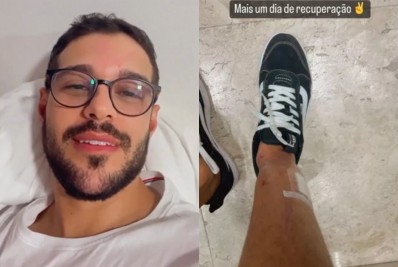 Rodrigo Mussi comemora evolução em tratamento após acidente: 'Mais um dia'