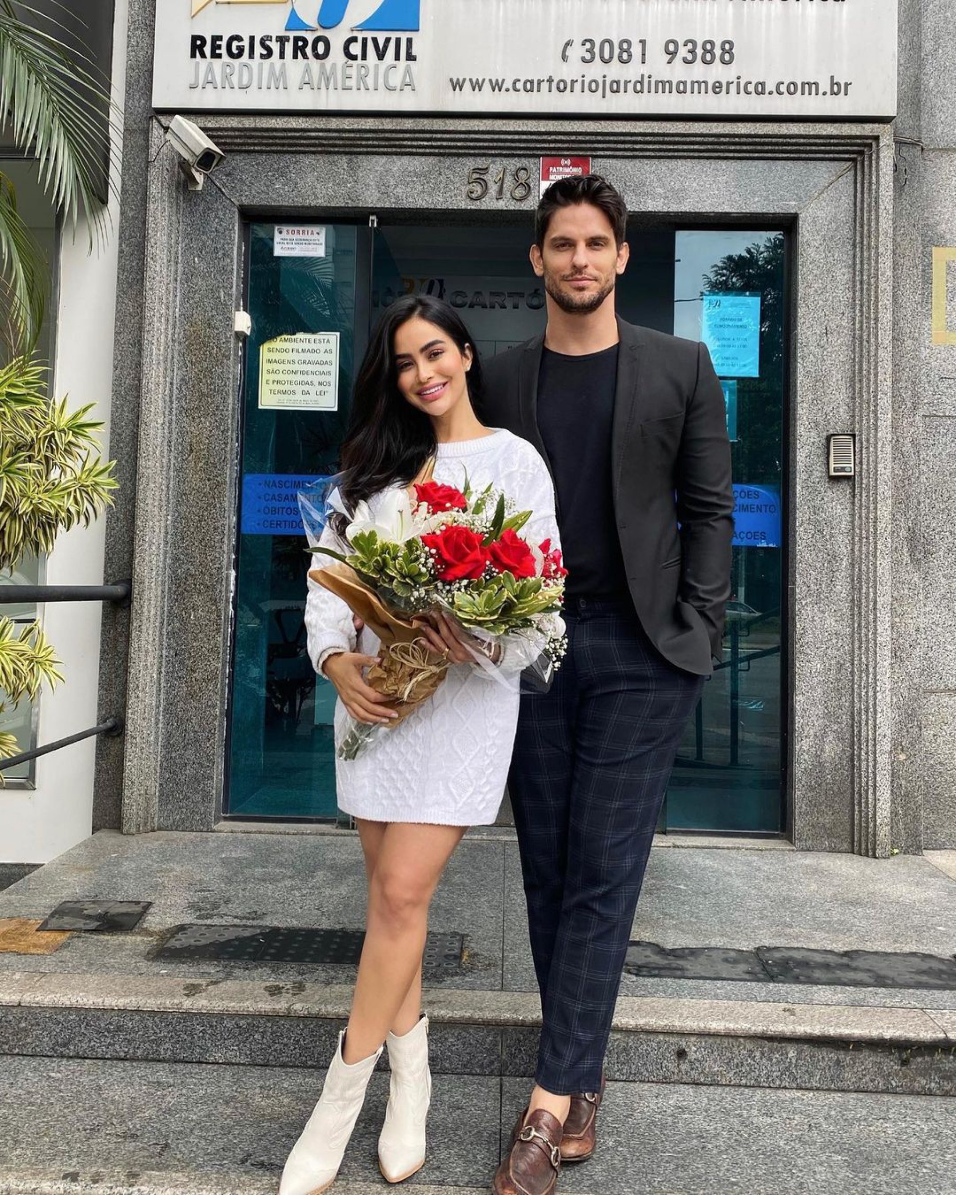 Miro Moreira e Liliane Lima se casaram em cerimônia civil no último sábado - Reprodução/Instagram