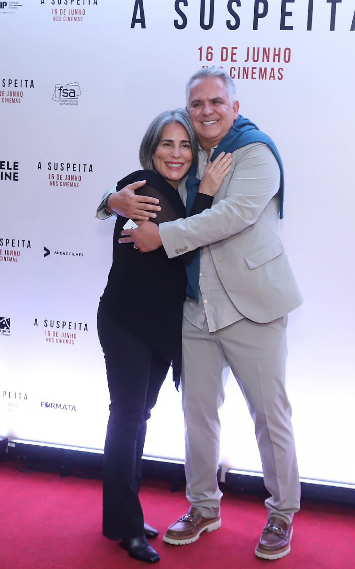 Gl&oacute;ria Pires e o marido, Orlando Morais