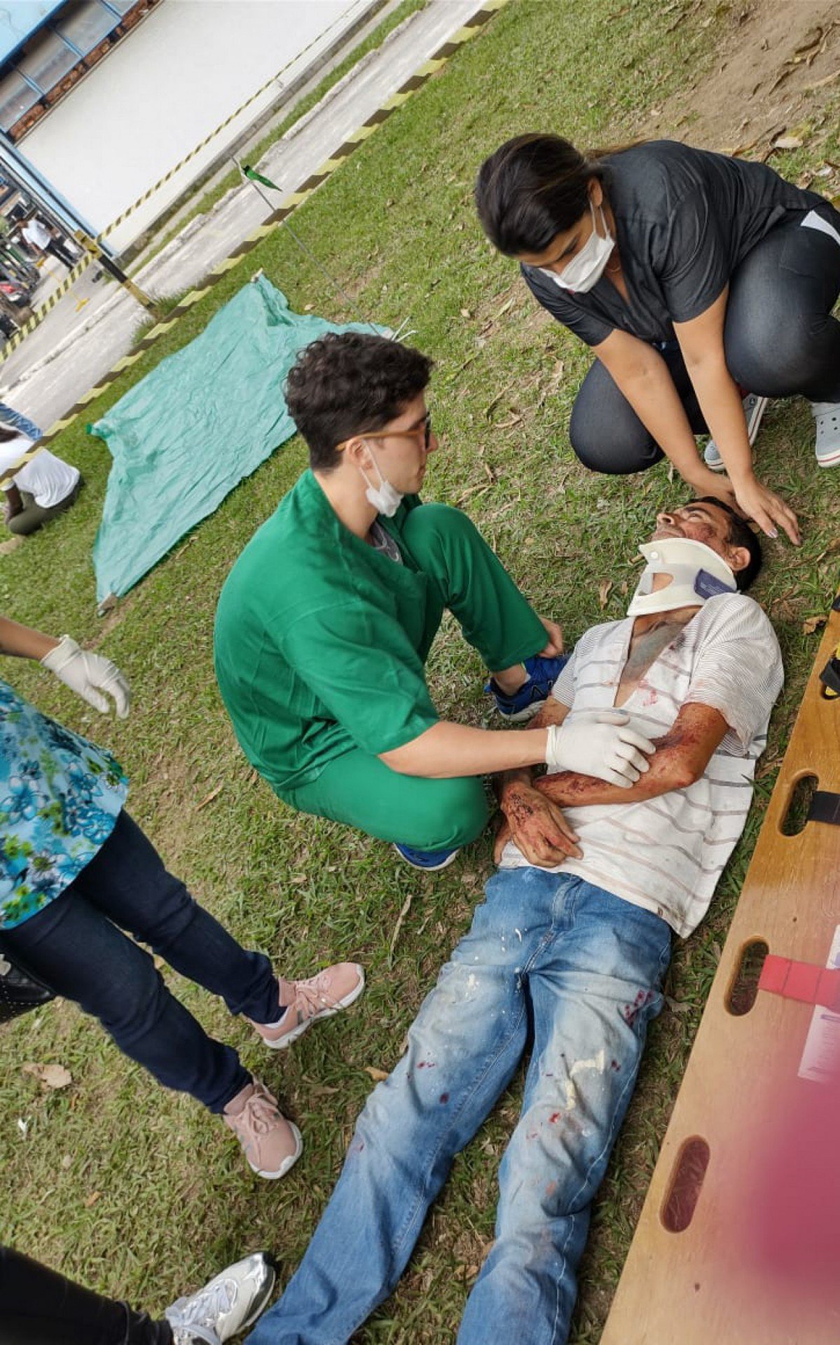 Hospital de Saracuruna realiza simulado de atropelamento - Divulgação