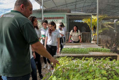 Alunos de Vassouras visitam Estufa Municipal na Semana do Meio Ambiente