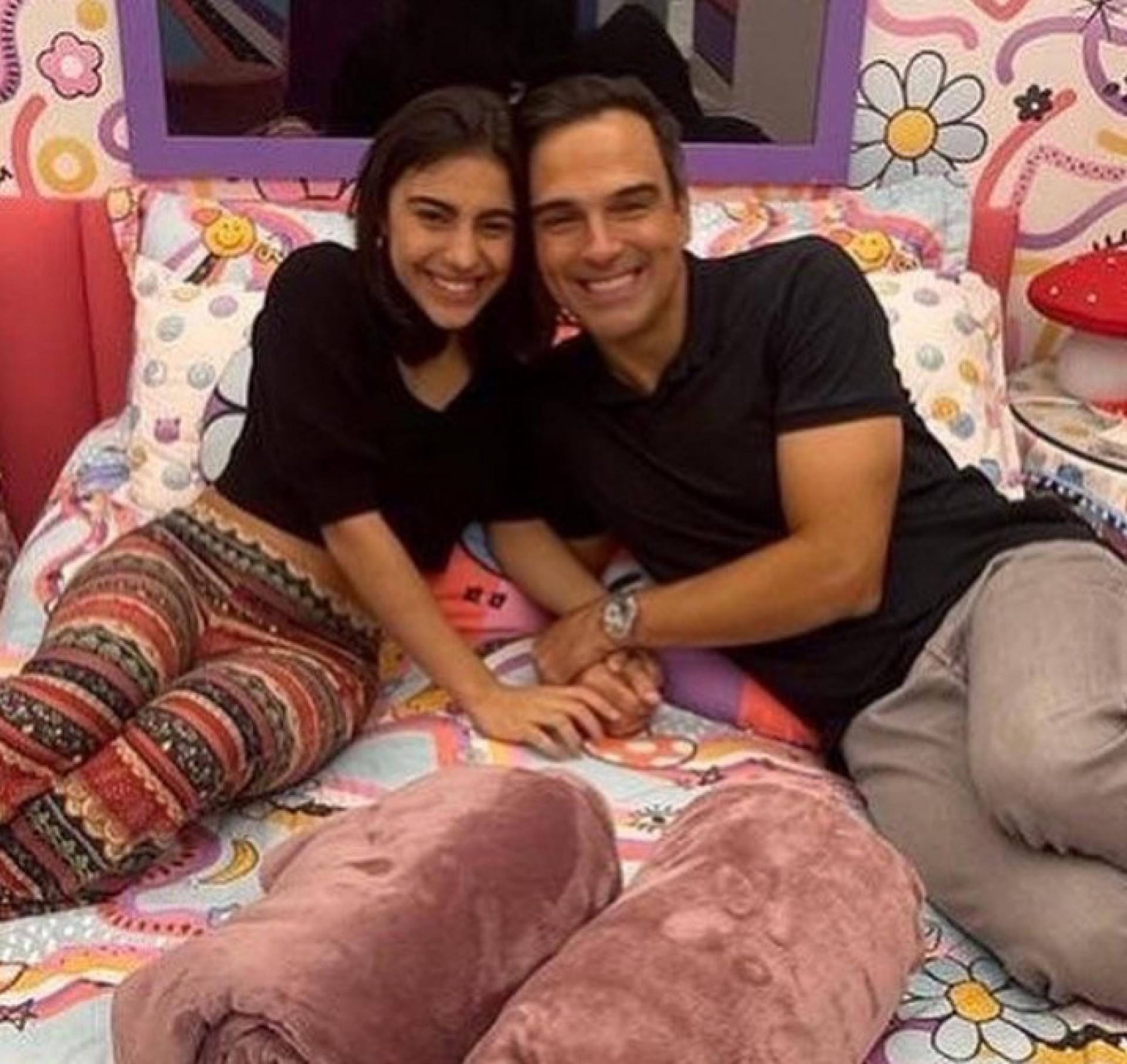 Tadeu Schmidt e a filha Laura - Reprodução/Instagram