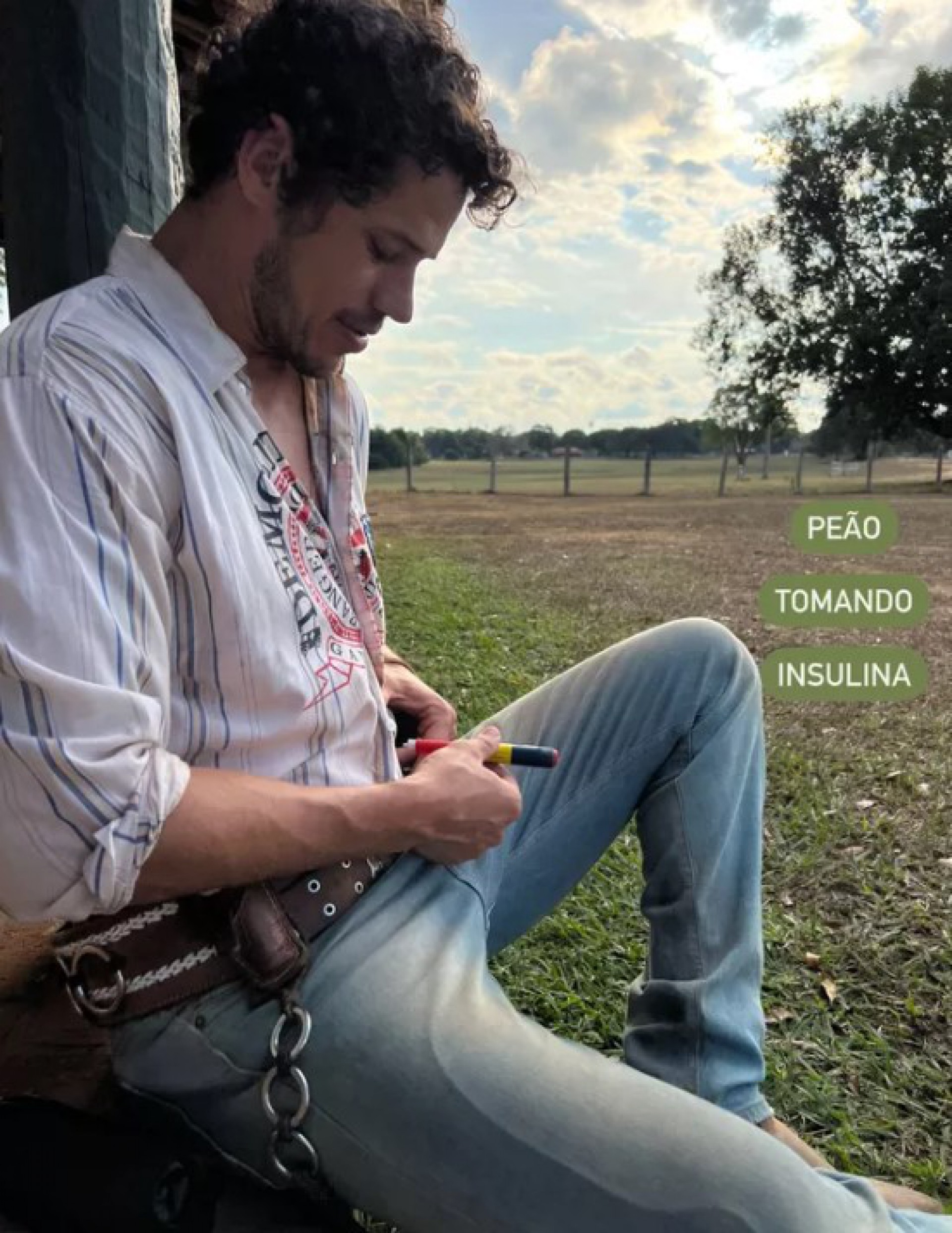José Loreto mostra bastidores de 'Pantanal' - Reprodução/Instagram