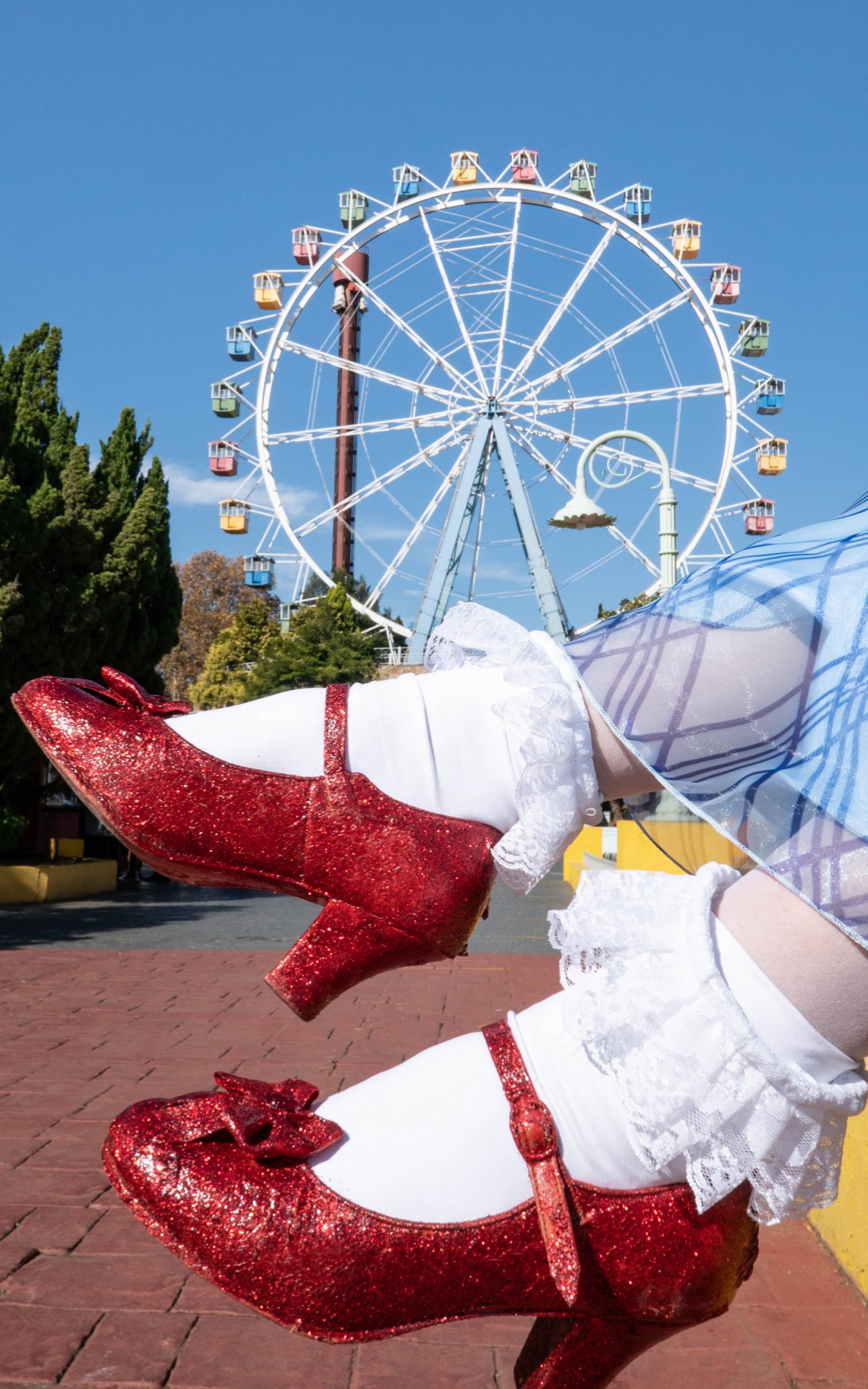 Os sapatinhos m&aacute;gicos de Dorothy que a acompanham na busca pela Cidade das Esmeraldas