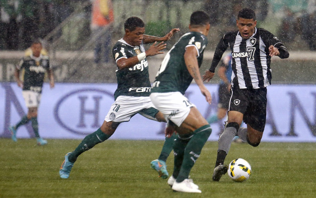 Vinicius Lopes. Palmeiras x Botafogo pelo Campeonato Brasileiro no Estadio Arena Allianz Parque. 06 de Junho de 2022, Sao Paulo, SP, Brasil. Foto: Vitor Silva/Botafogo.
Imagem protegida pela Lei do Direito Autoral Nº 9.610, DE 19 DE FEVEREIRO DE 1998. Sendo proibido qualquer uso comercial, remunerado e manipulacao/alteracao da obra.