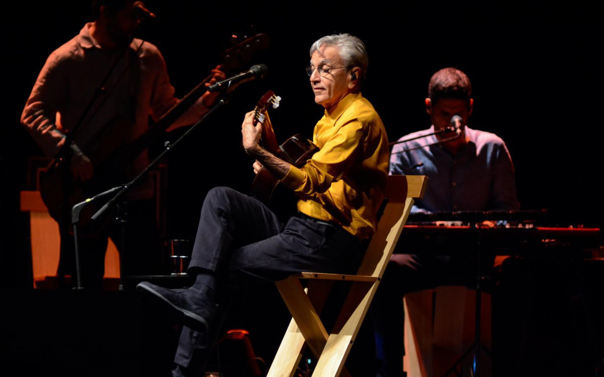 Caetano se apresenta no Rio na noite desta quarta-feira