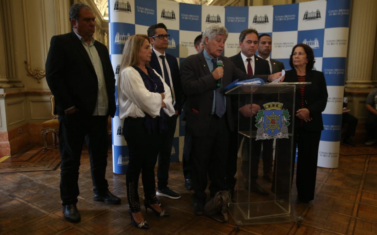 Integrantes do Conselho de &Eacute;tica da C&acirc;mara dos Vereadores do Rio escutam testemunhas sobre o caso Gabriel Monteiro