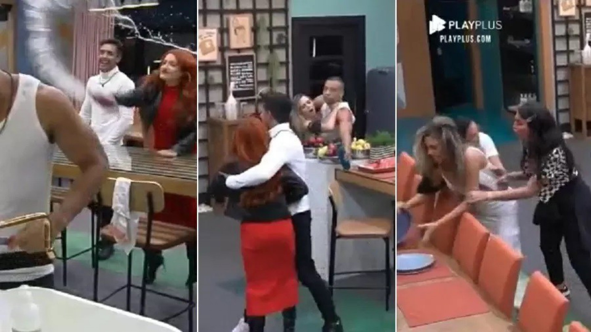 Brenda e Karoline protagonizam barraco no 'Power Couple' - Reprodução