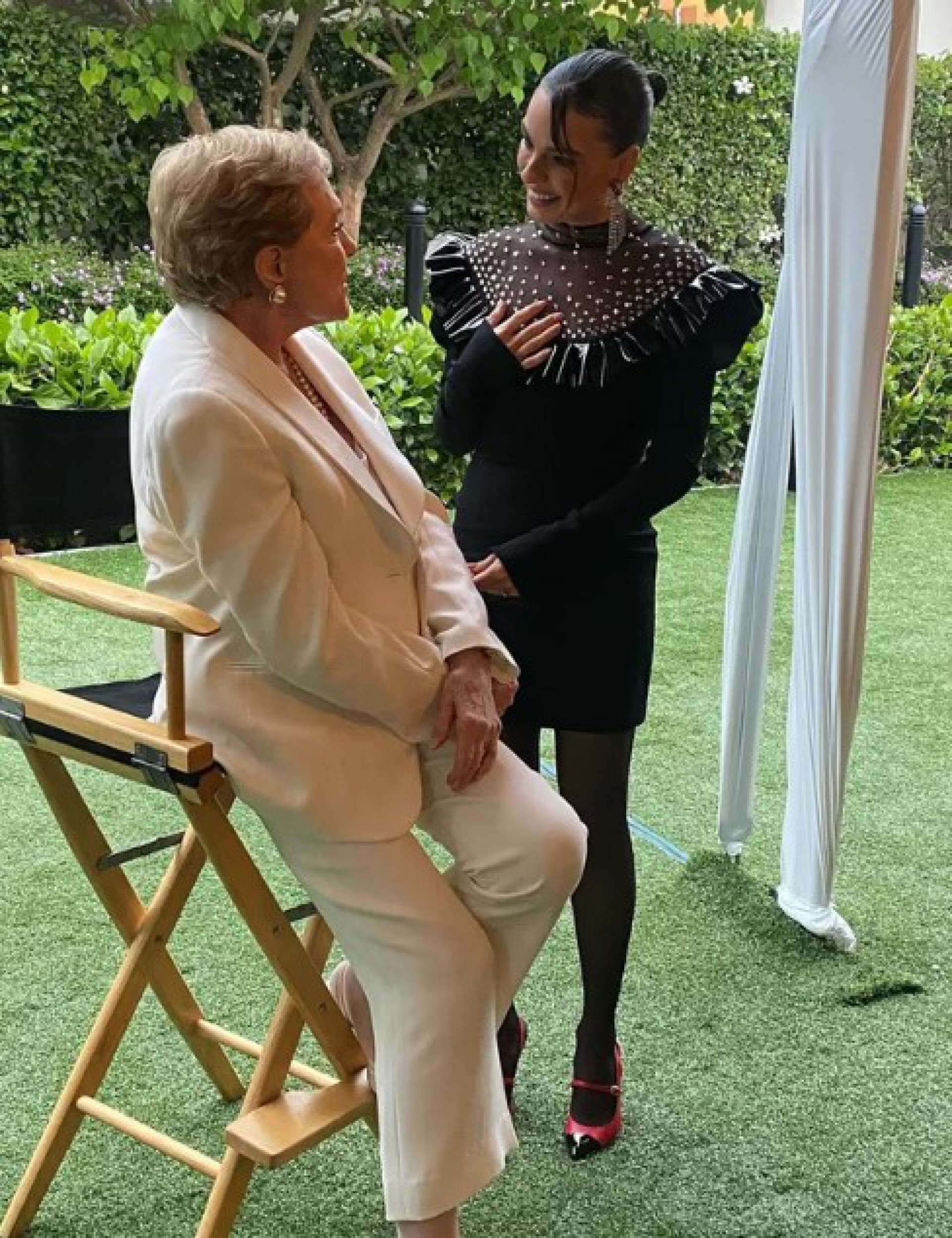 Julie Andews e Isis Valverde - Reprodução/Instagram