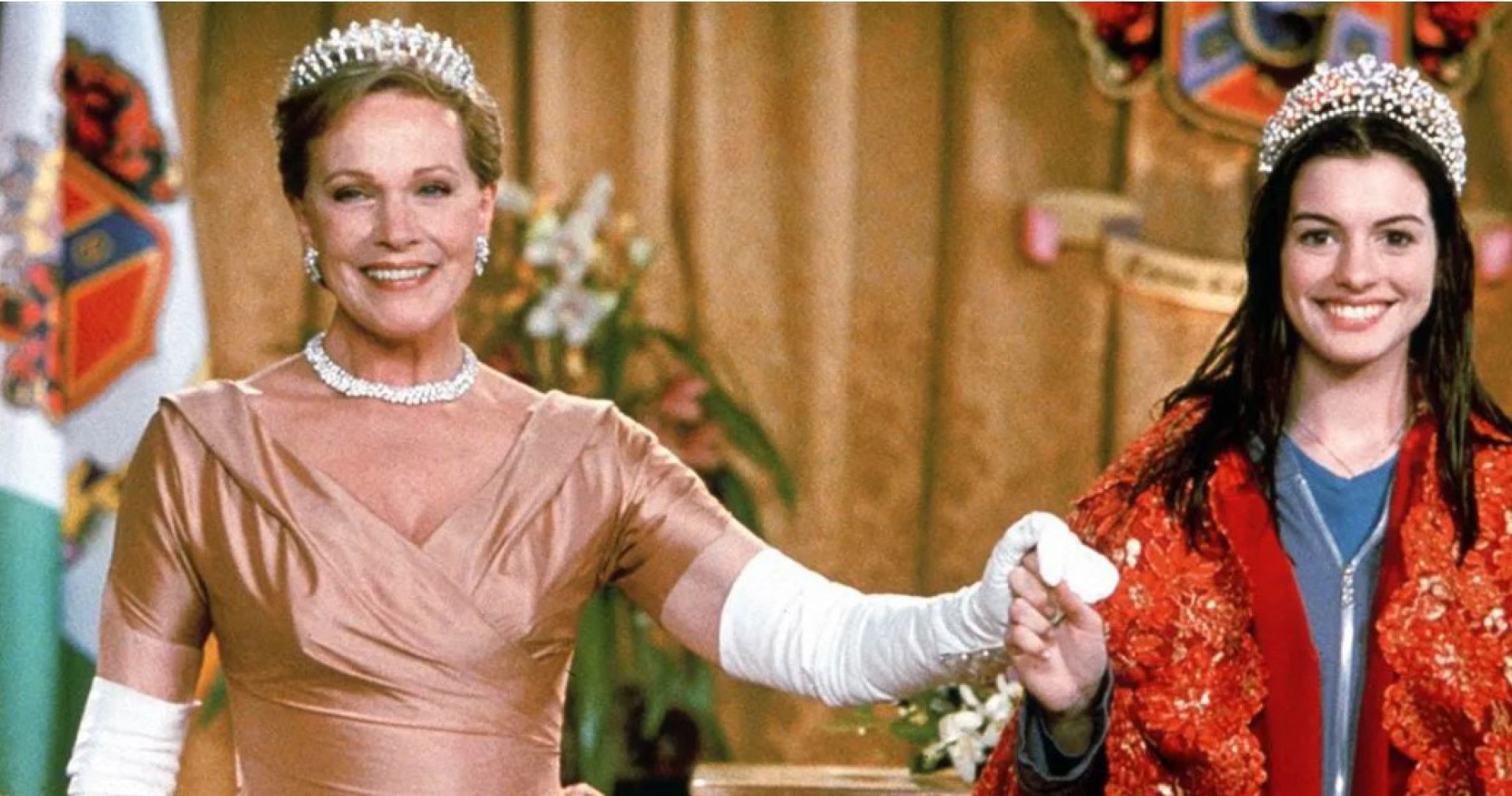 Julie Andrews e Anne Hathaway em 'O Diário da Princesa' - Reprodução/Instagram