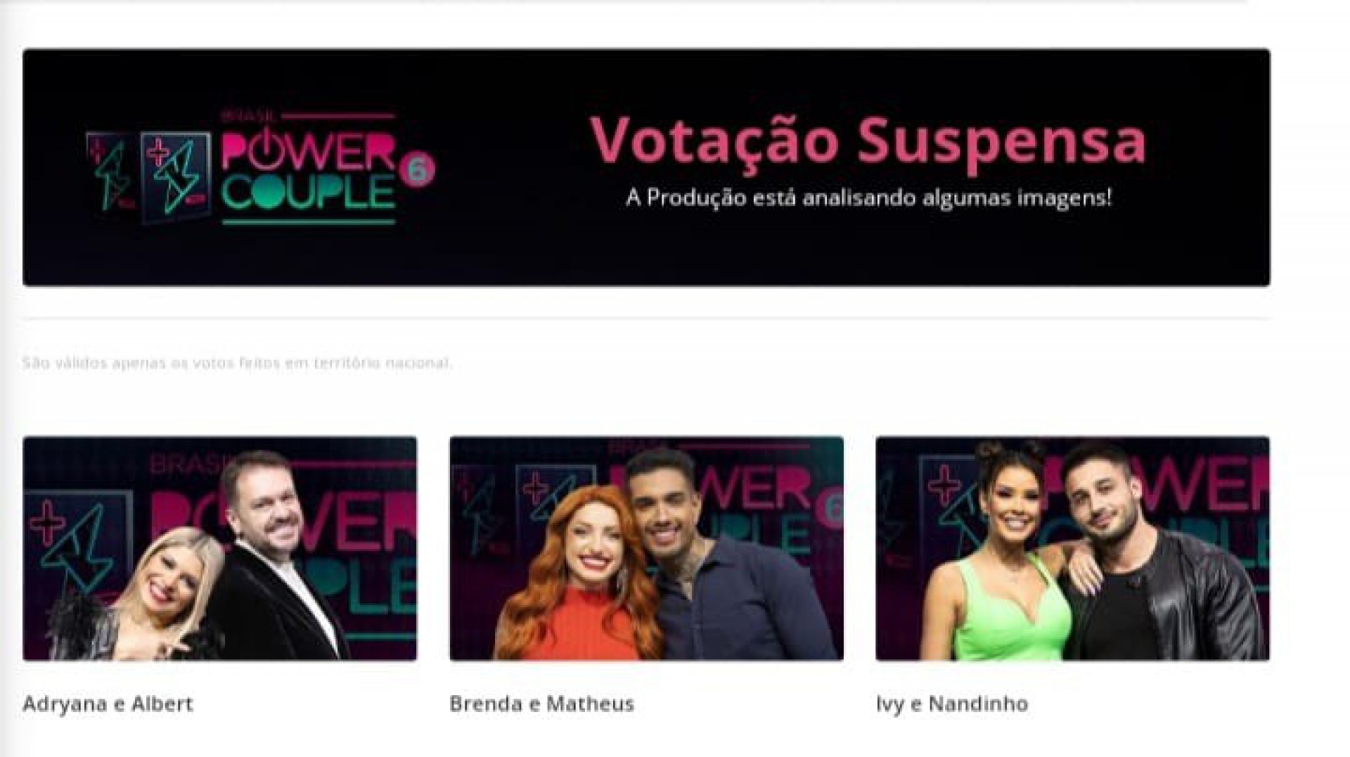 Record anunciou suspensão da votação da DR  - Reprodução/R7