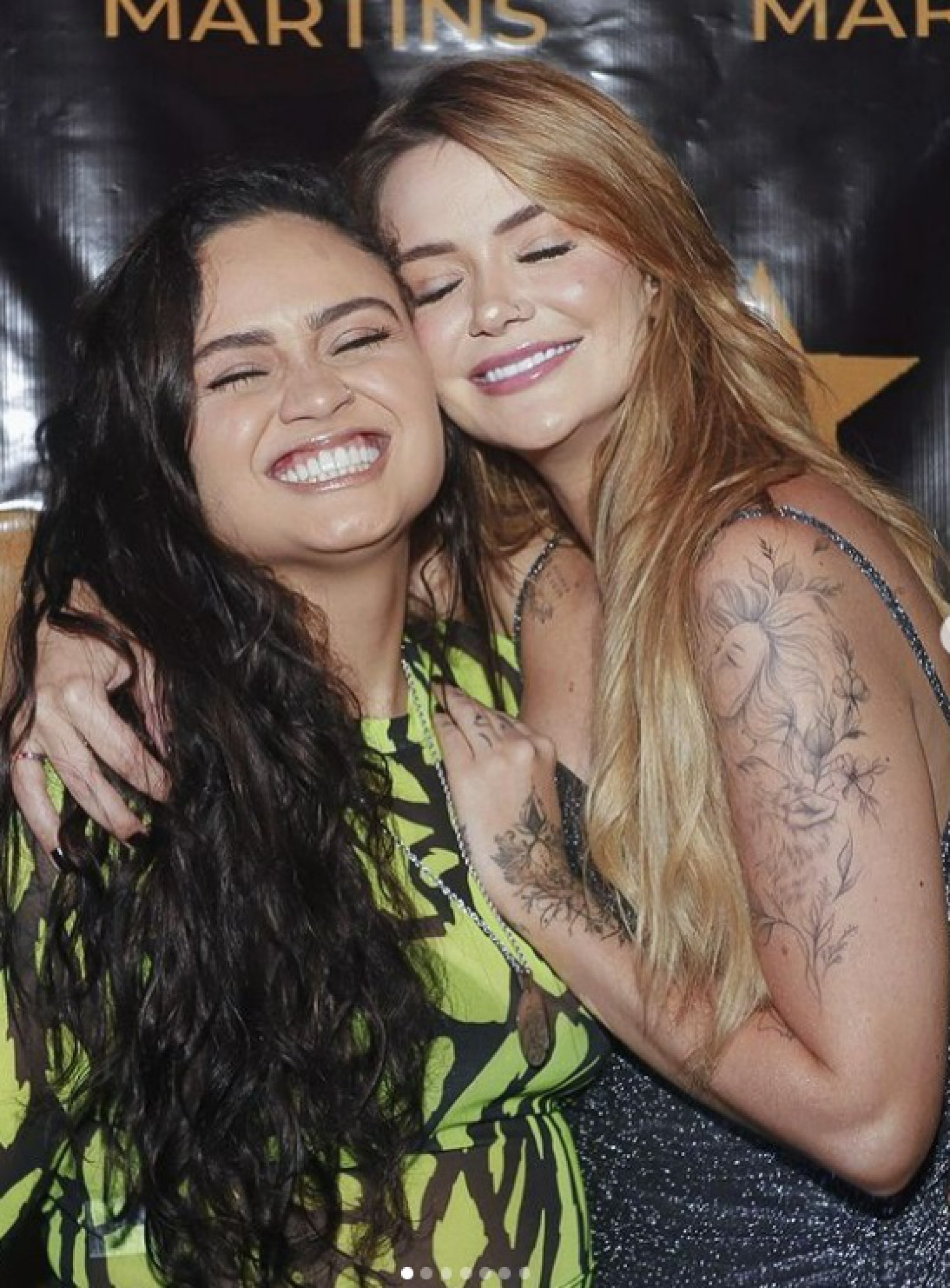 Marcela Mc Gowan e a namorada, a cantora Luiza.  - reprodução do instagram