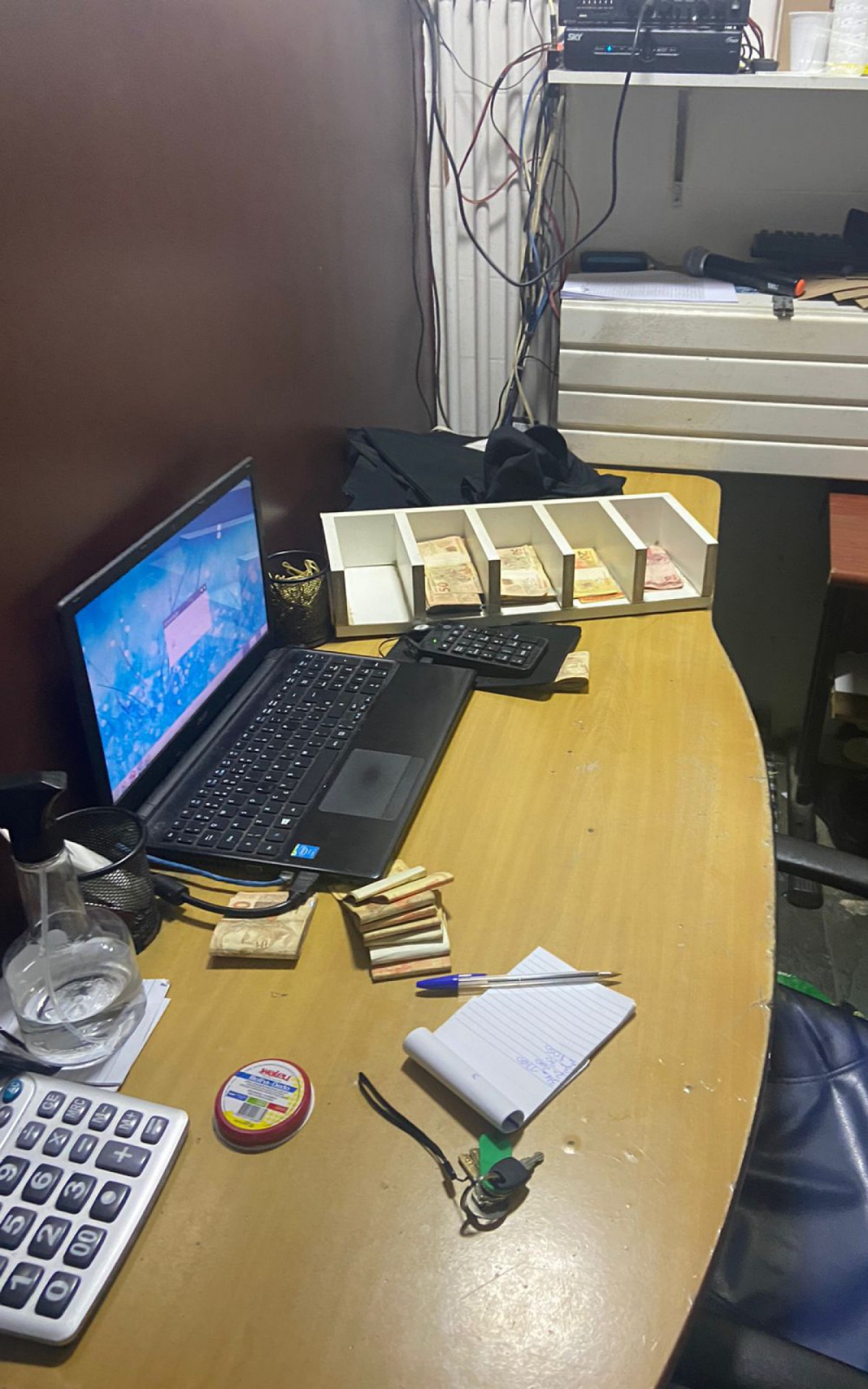 Material encontrado em bingo no Alto da Boa Vista, Zona Norte do Rio