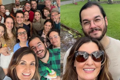 Fátima Bernardes aproveita sábado com família de Túlio Gadelha: 'Olha só quanta gente'