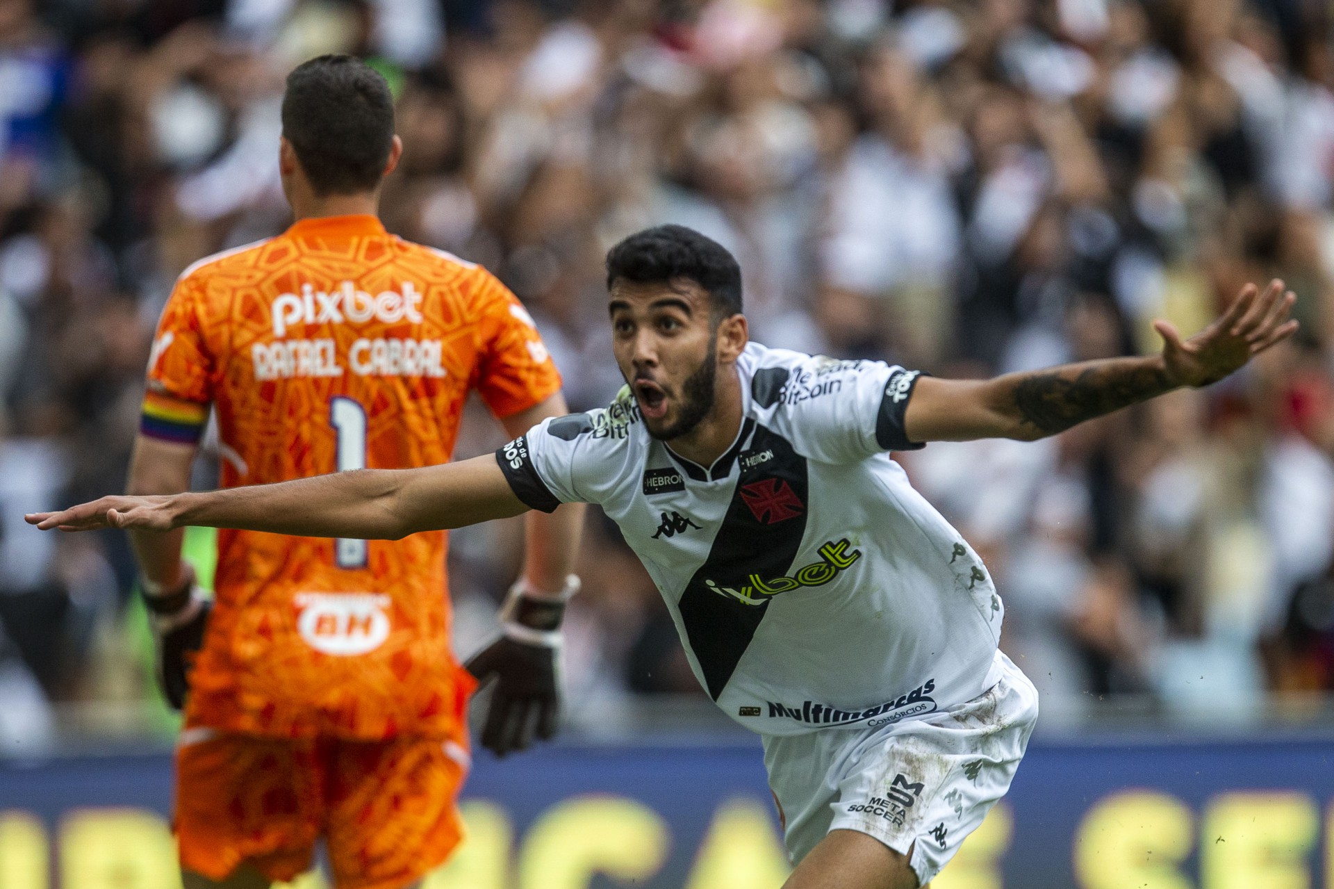 Getúlio comemora seu gol  - Daniel Ramalho/Vasco