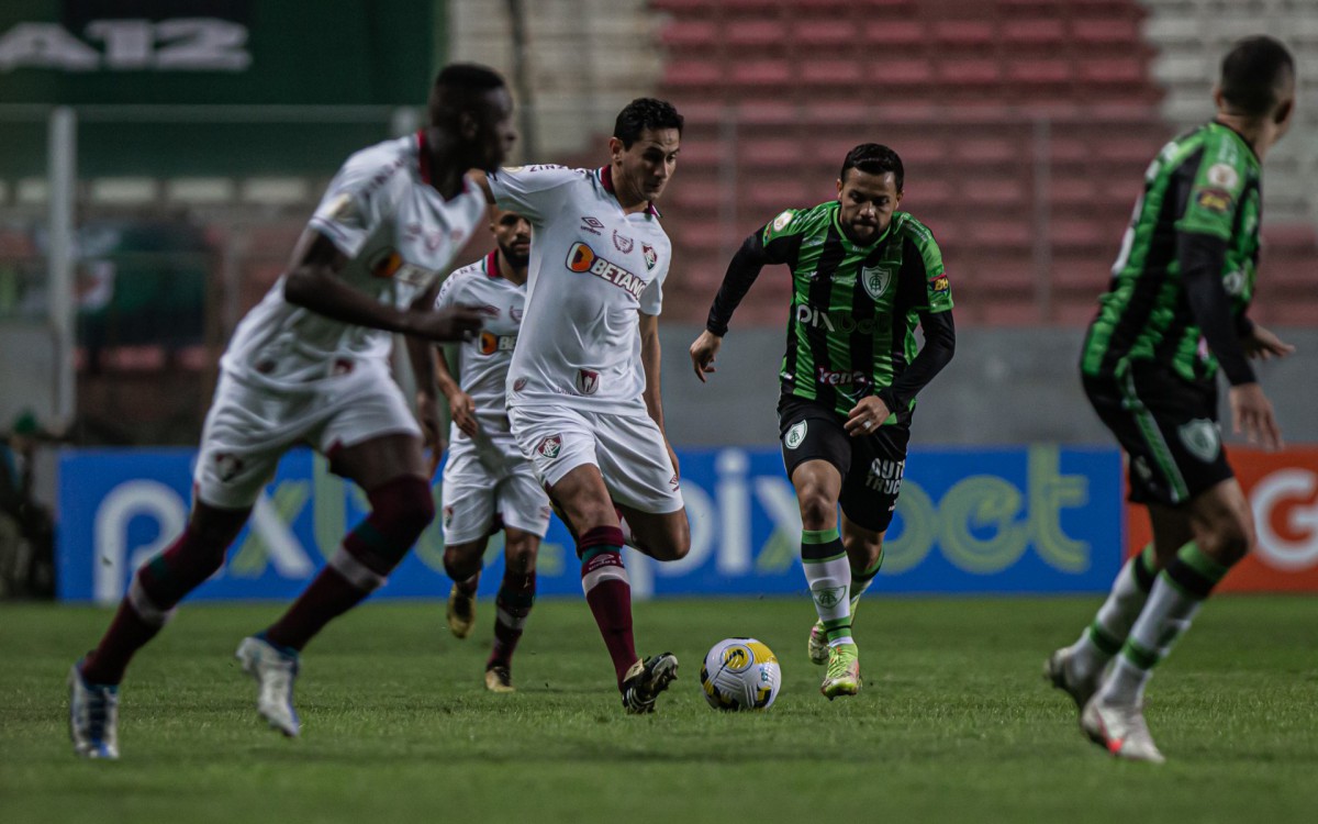 RJ - Partida entre America-MG x Fluminense -RJ, válido pelo  Campeonato Brasileiro - Serie A, realizado no Estádio Independência. Nesta quarta (15). - Marcelo Goncalves/Fluminense