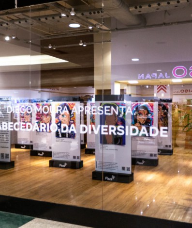 Exposição O Abecedário da Diversidade está aberta ao público no 3º andar do Plaza Shopping - Divulgação/ Plaza Shopping 