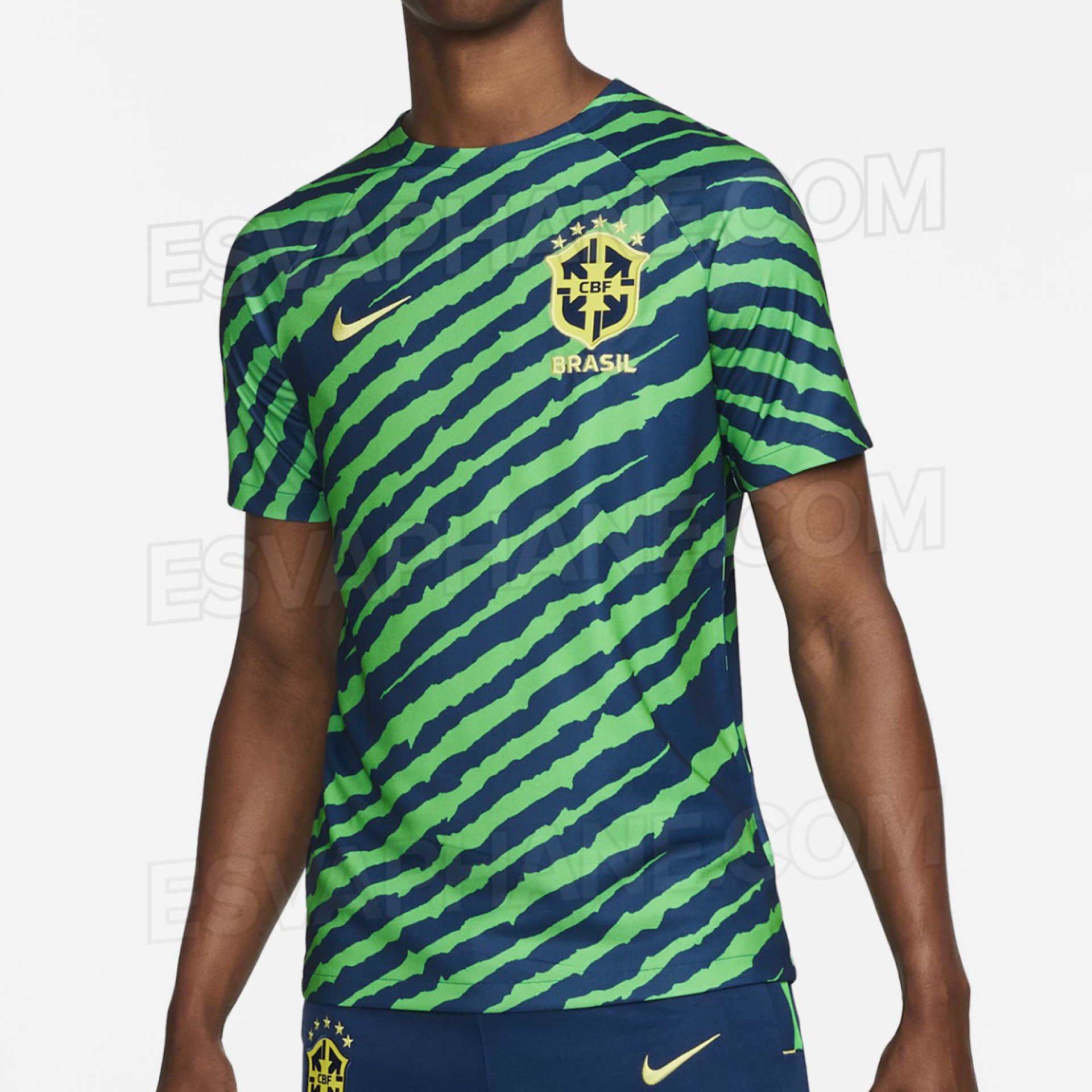 Nova camisa pré-jogo da Seleção Brasileira, segundo portal turco - Reprodução/Esvaphane