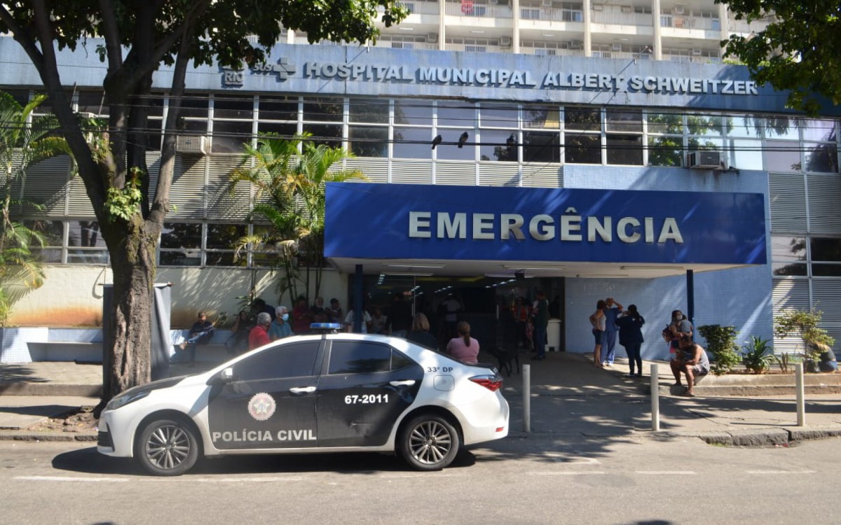 Nathalia está no CTI do Hospital Albert Schweitzer, em Realengo, Zona Oeste do Rio