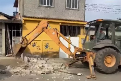 39º BPM e Prefeitura de Belford Roxo realizam ações de retirada de barricadas no Castelar