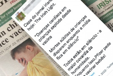 Não é verdade que vacina da covid fez 'explodir' doenças cardíacas em criança