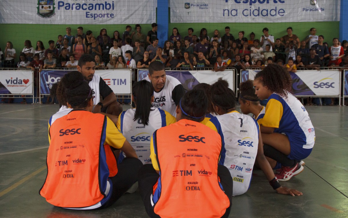 Paracambi 18/06/2022 - 23ª edição dos jogos da baixada, realizado no Ginásio municipal André Silveira, em Paracambi, neste sábado (18).Erica Martin/ Agência O Dia