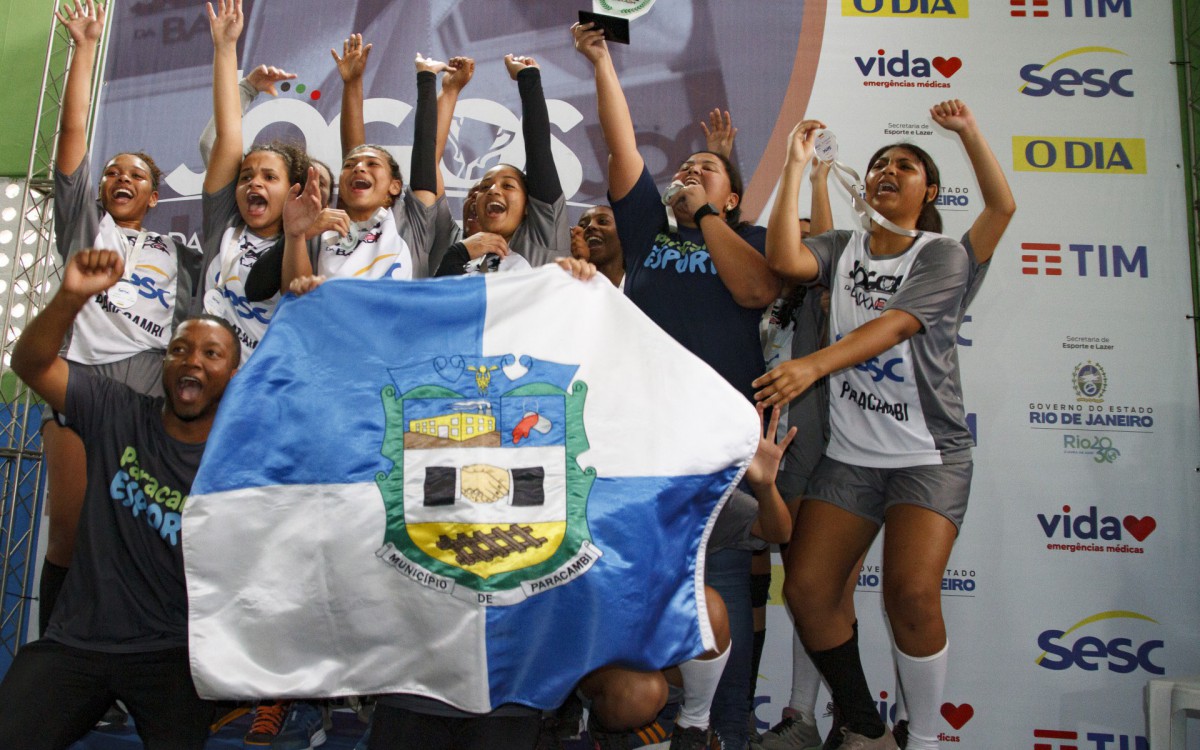 Paracambi 18/06/2022 - 23ª edição dos jogos da baixada, realizado no Ginásio municipal André Silveira, em Paracambi, neste sábado (18):Fotos Erica Martin/ Agência O Dia