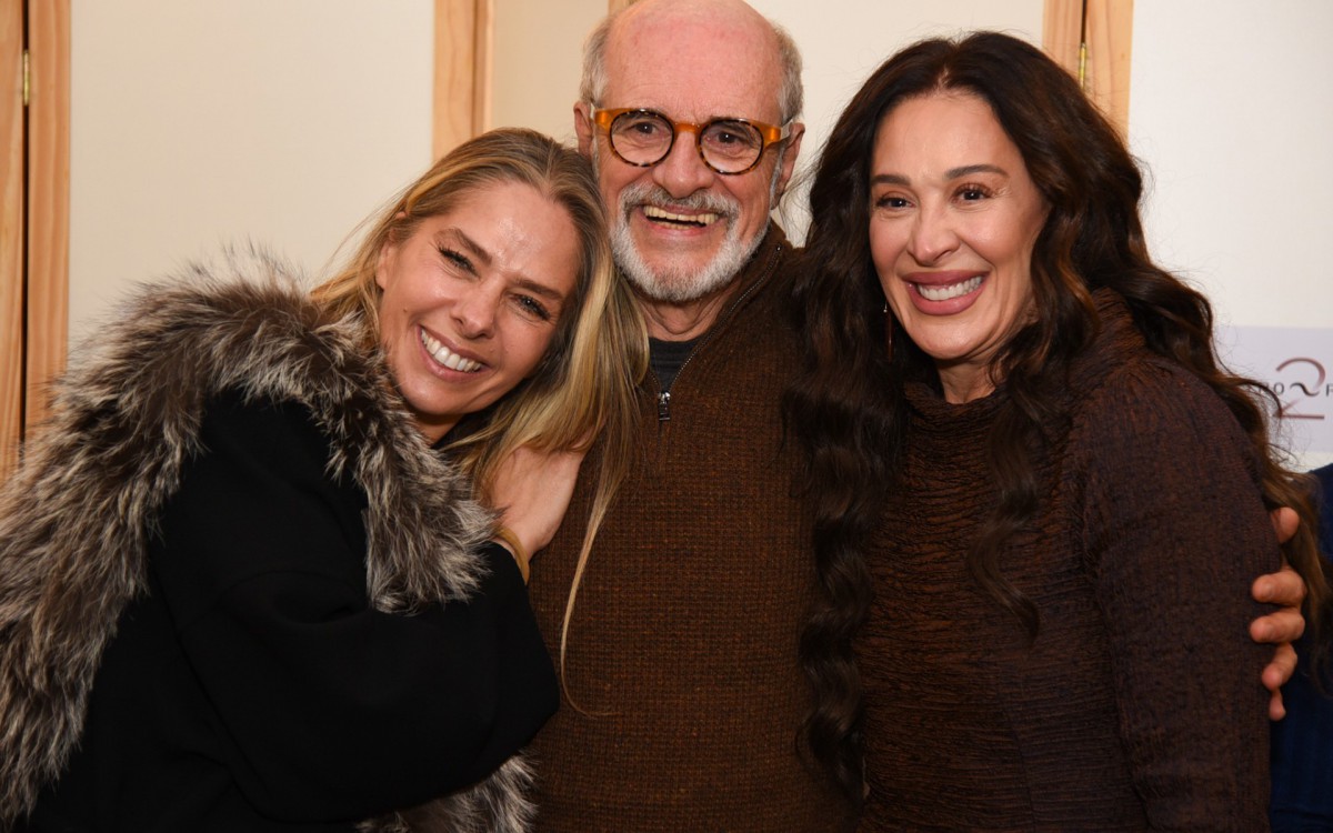Adriane Galisteu, Marcos Caruso e Claudia Raia