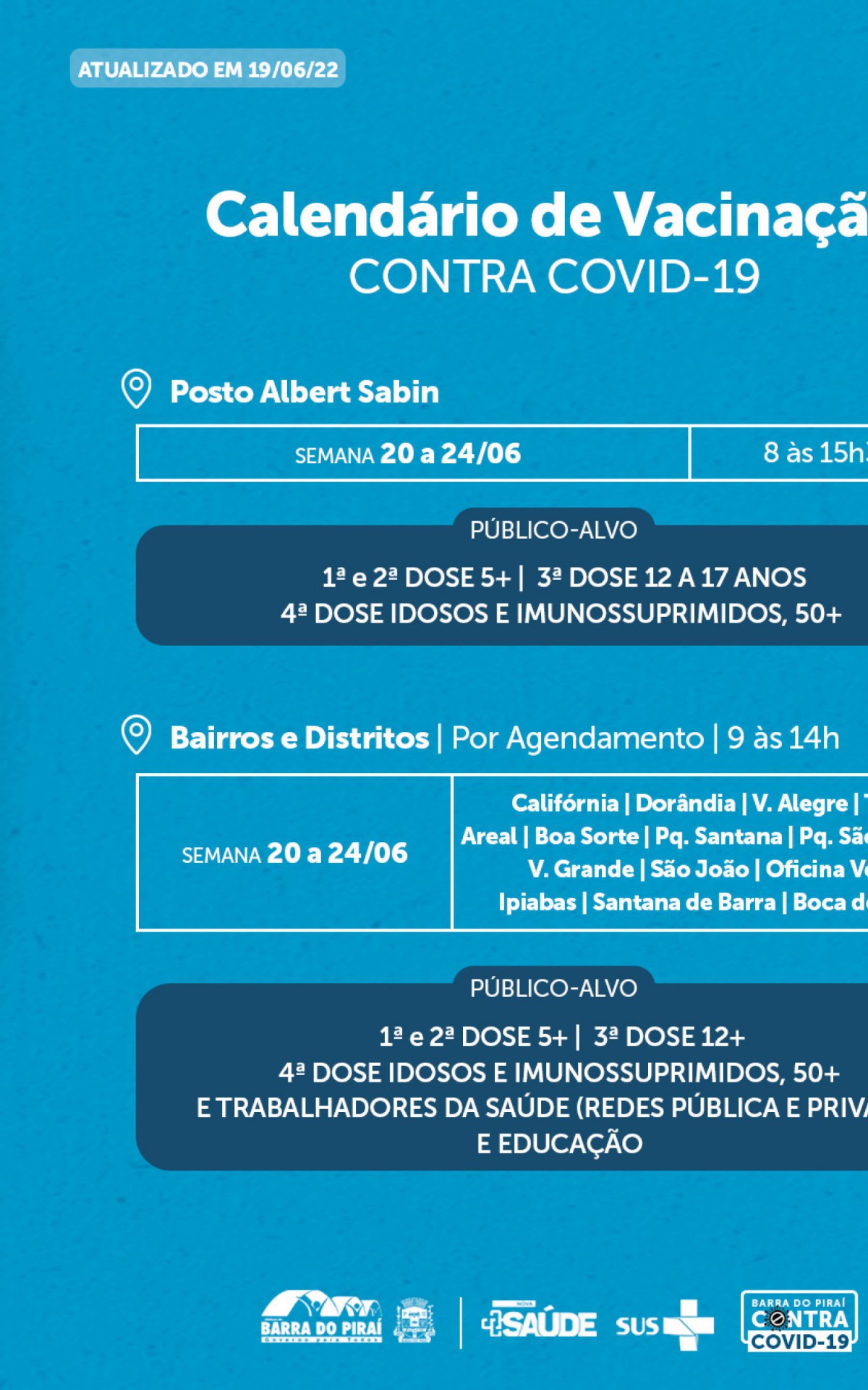 Vacina&ccedil;&atilde;o em Barra