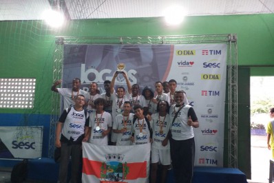 Handebol de Belford Roxo é bronze nos Jogos da Baixada