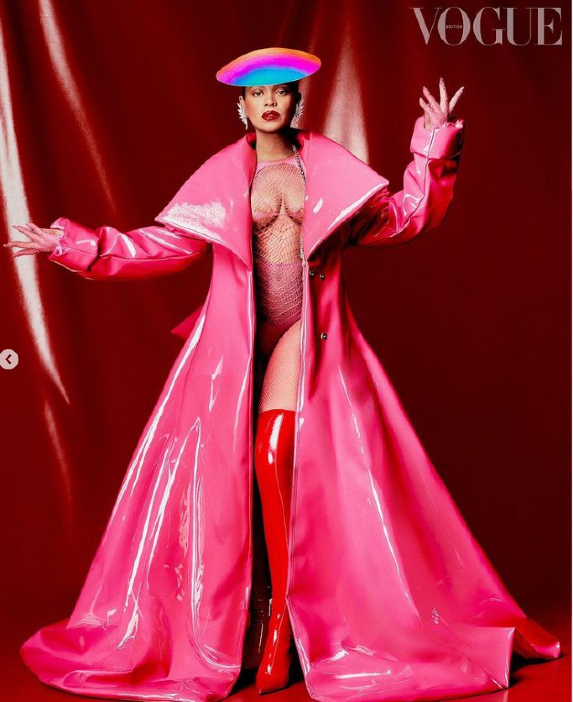 Beyoncé na capa da Vogue britânica - Reprodução/Instagram