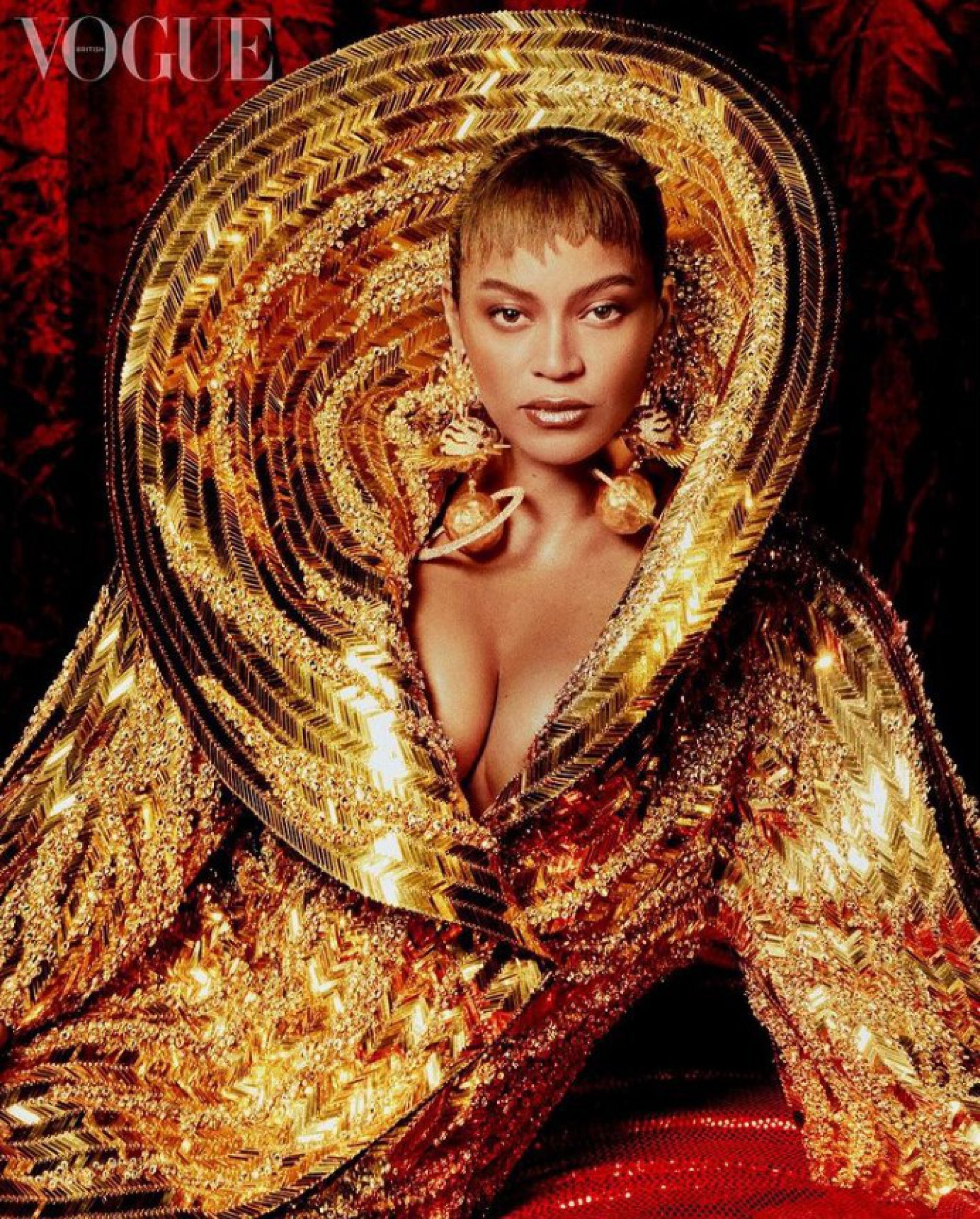 Beyoncé na capa da Vogue britânica - Reprodução/Instagram