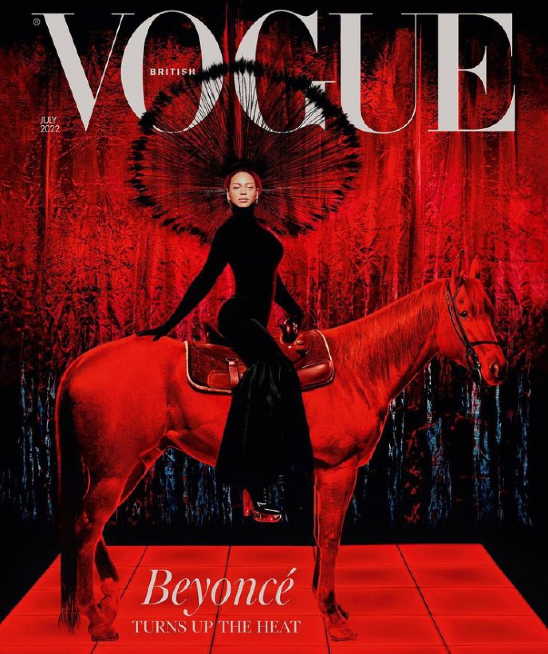 Beyoncé na capa da Vogue britânica - Reprodução/Instagram