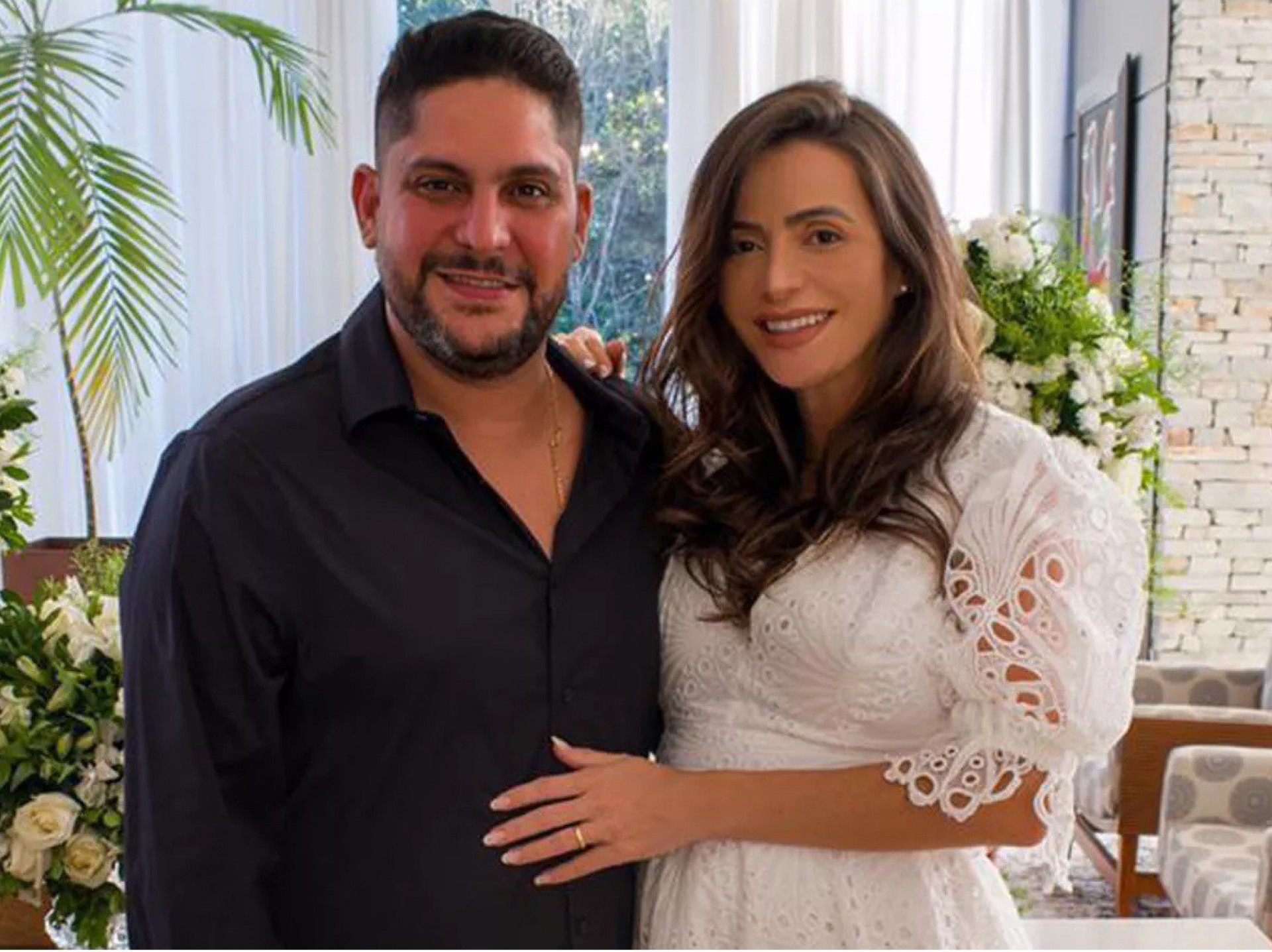 Jorge e a esposa, Rachel Boscatti - Reprodução