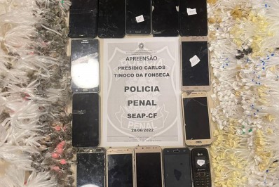 Seap apreende celulares, chips, roteadores e drogas em unidades prisionais do estado