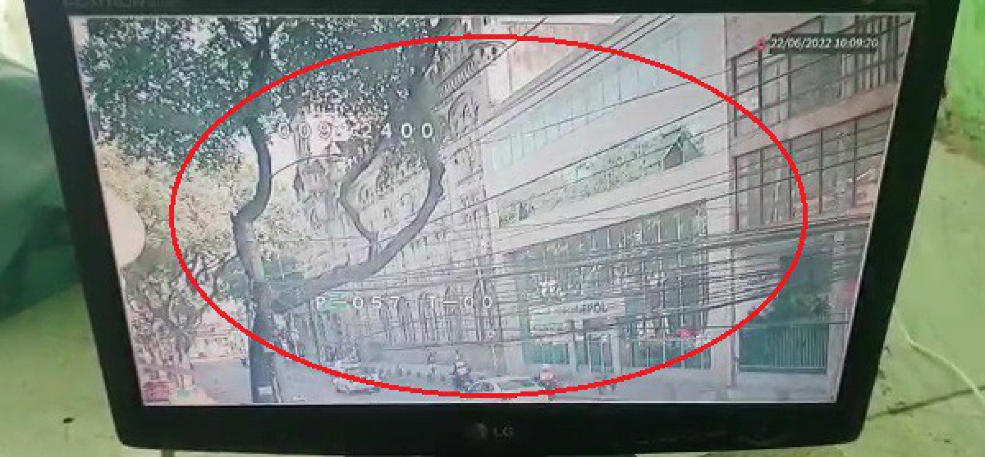 Câmera captava imagens do BPChoque e Acadepol - Reprodução