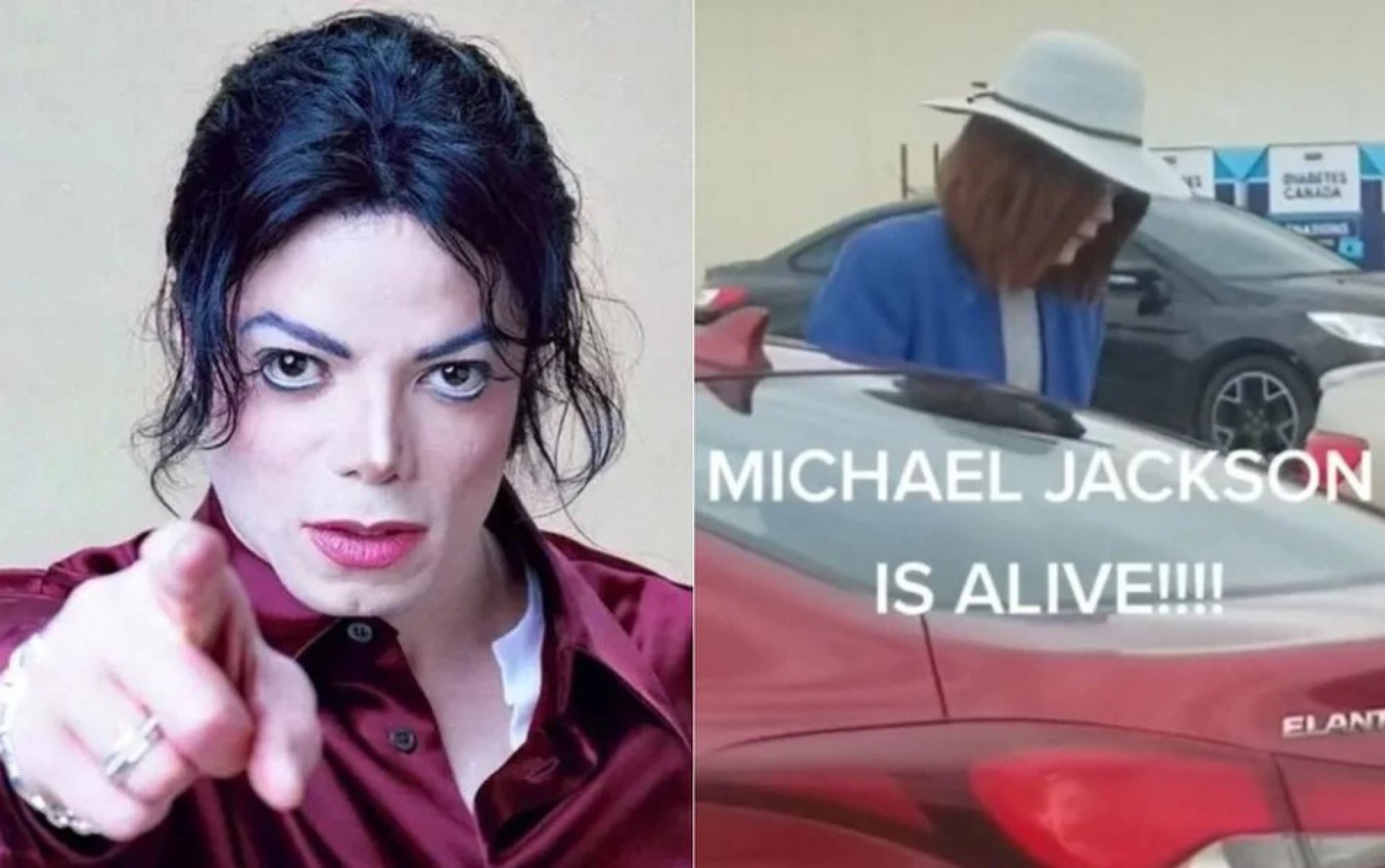 Imagem de homem misterioso parecido com Michael Jackson viraliza no TikTok - DIVULGAÇÃO E REPRODUÇÃO/TIKTOK