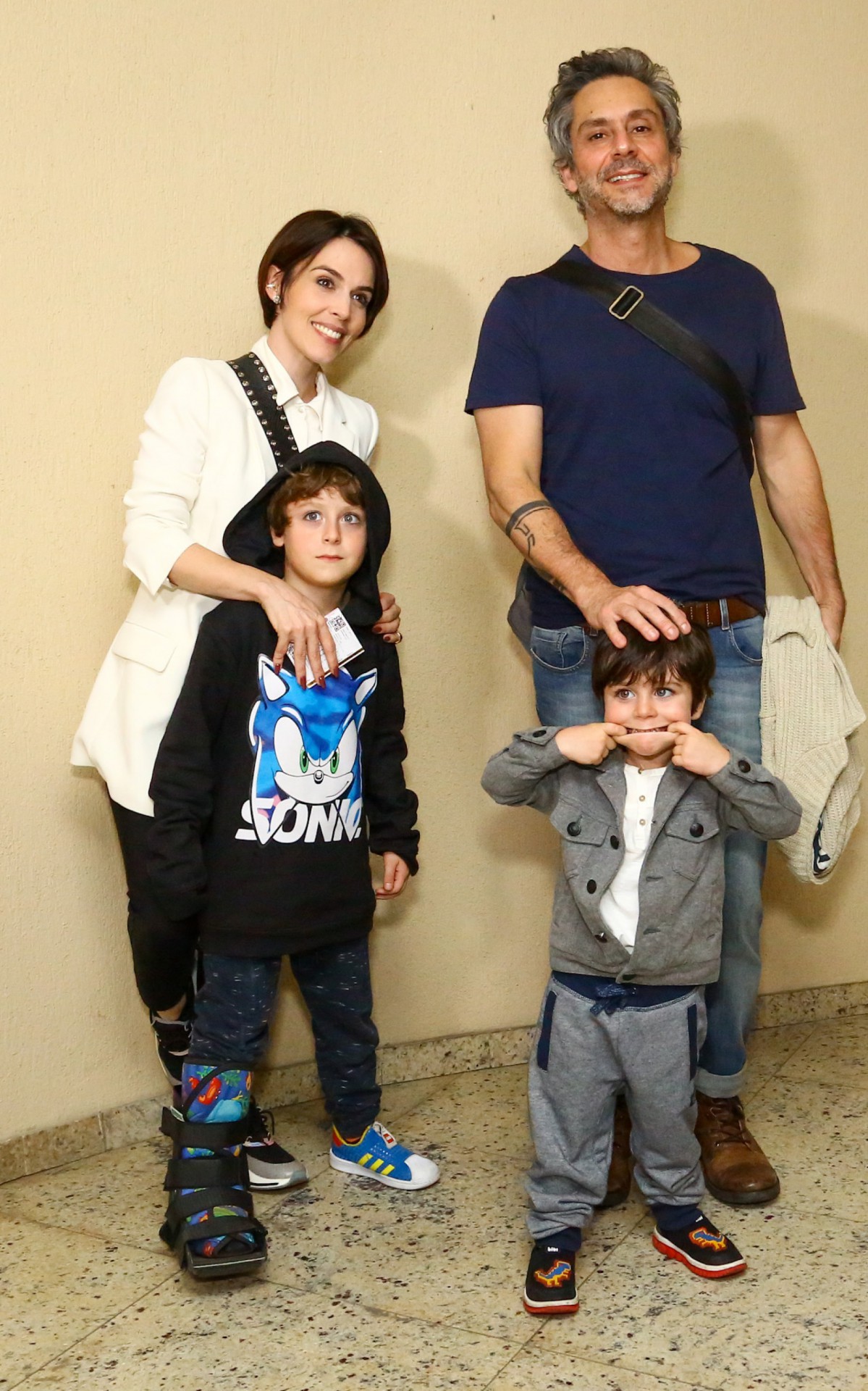 Alexandre Nero com a fam&iacute;lia 